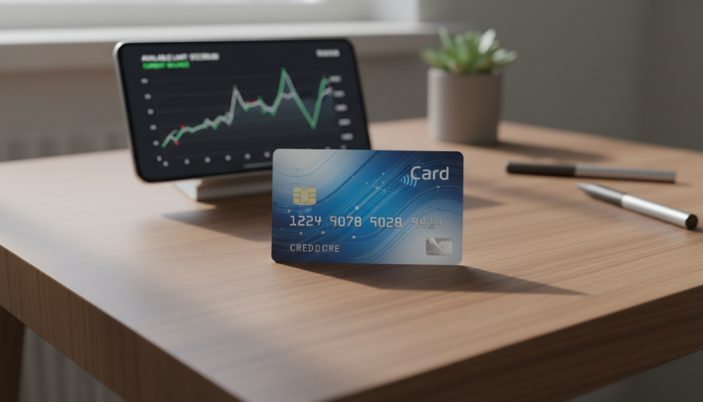 cartão de crédito e limite disponível