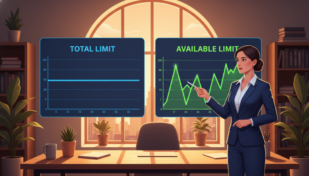 limite total e disponível