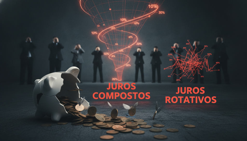 juros compostos e juros rotativos